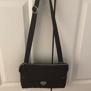 Vera Bradley Brown Quilted Crossbody/Shoulder Bag